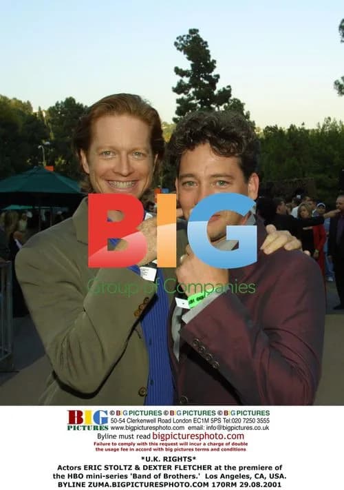 Eric Stoltz & Dexter Fletcher at 'Band of Brothers' Premiere