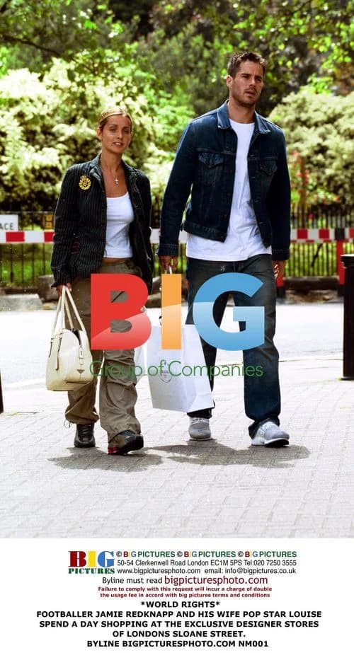 Jamie Redknapp and wife Louise shopping in London