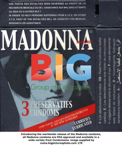 Worldwide Release of Madonna Condoms