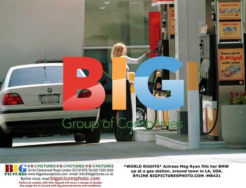 Meg Ryan fuels up BMW in LA