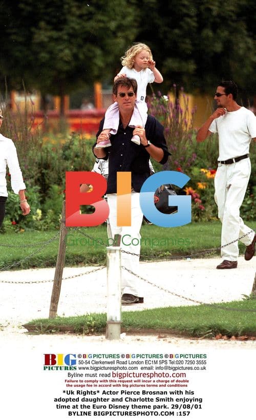 Pierce Brosnan and Family at Euro Disney