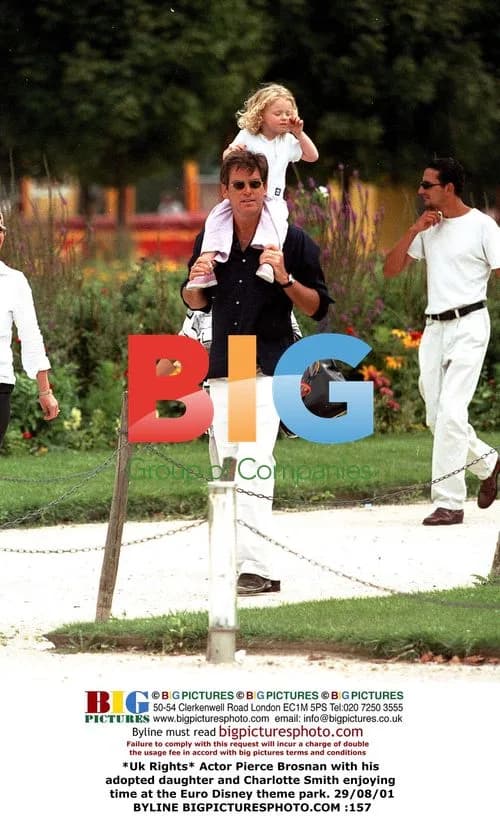 Pierce Brosnan and Family at Euro Disney