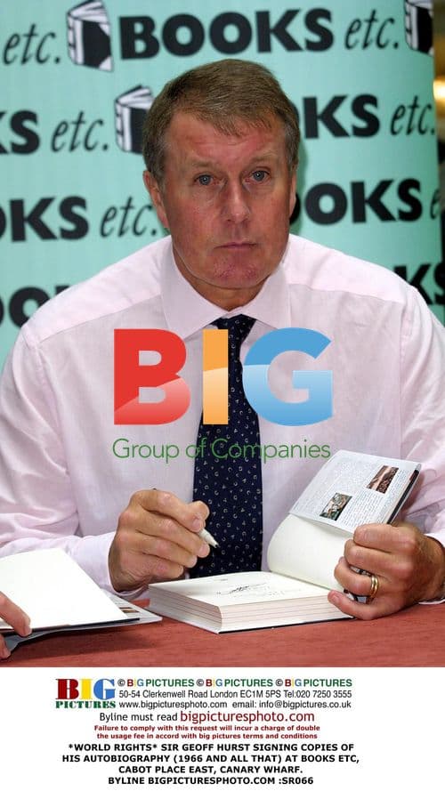 Sir Geoff Hurst Signing Autobiography