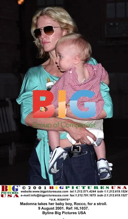 Madonna takes baby Rocco for stroll