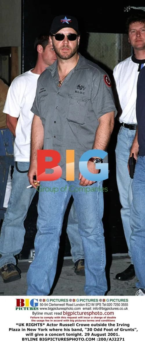 Russell Crowe outside Irving Plaza