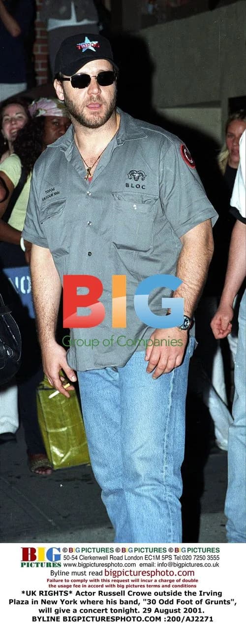 Russell Crowe Sighted Outside Irving Plaza, NYC