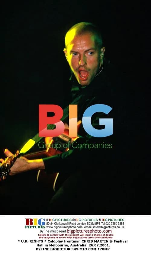 Chris Martin at Festival Hall in Melbourne