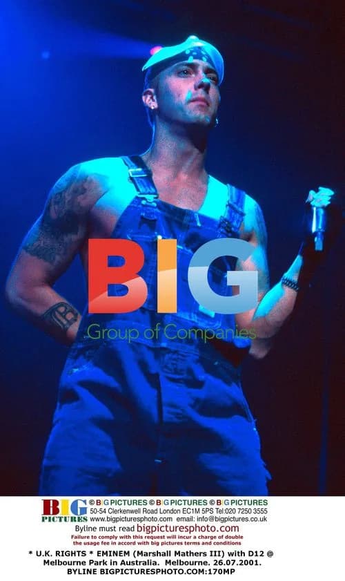 Eminem with D12 in Melbourne, Australia