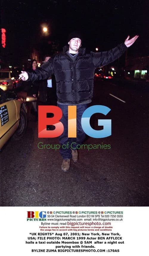 Ben Affleck Hailing Taxi in NYC