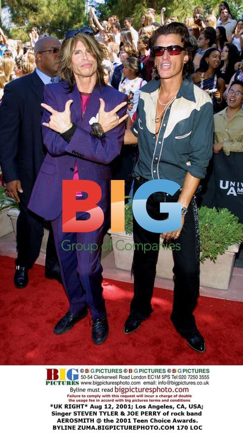 Steven Tyler & Joe Perry at 2001 Teen Choice Awards