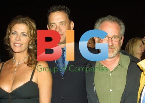 Rita Wilson, Tom Hanks & Steven Spielberg at 'Band of Brothers' Premiere