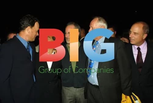 Tom Hanks & Frank John Hughes at 'Band of Brothers' Premiere