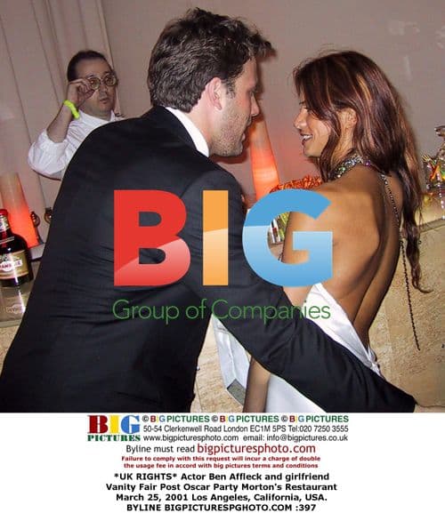 Ben Affleck and girlfriend at Vanity Fair Oscar Party