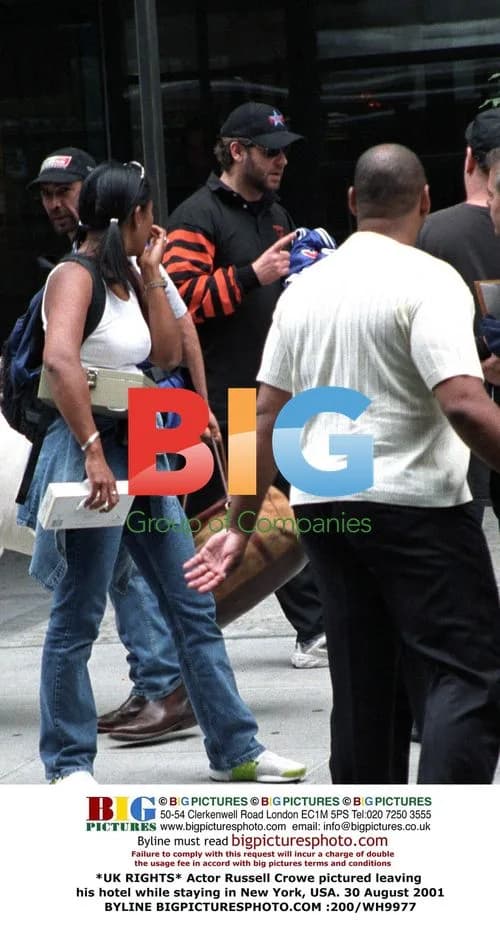 Russell Crowe Leaving Hotel in New York