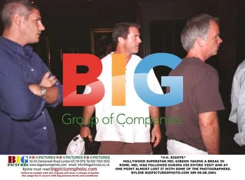 Mel Gibson Takes a Break in Rome