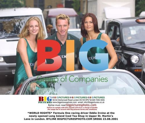 Eddie Irvine at Long Island Iced Tea Shop in London