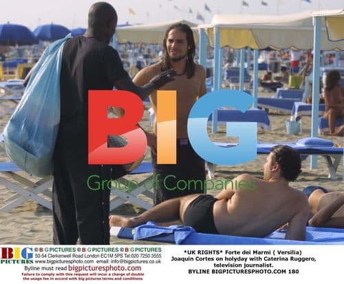 Joaquin Cortes and Caterina Ruggero on holiday