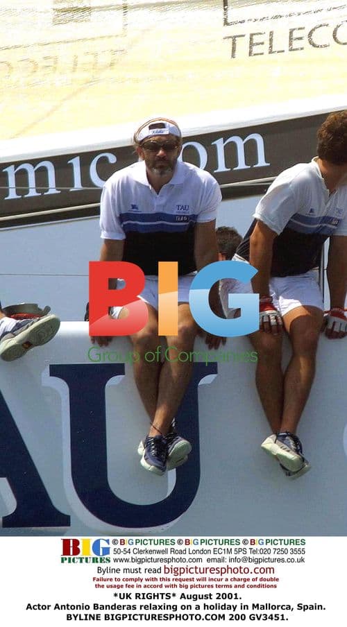 Antonio Banderas relaxing in Mallorca