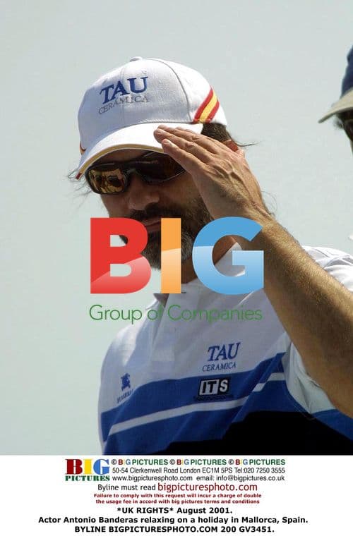 Antonio Banderas relaxing on holiday in Mallorca