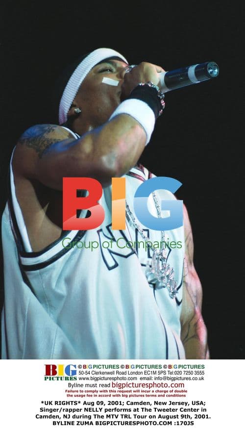 NELLY performs at Tweeter Center in Camden, NJ