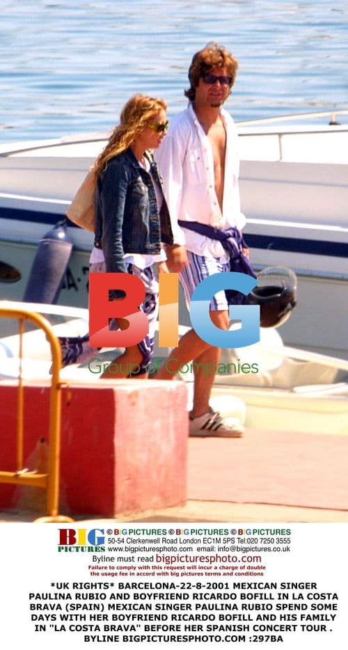 Paulina Rubio and boyfriend Ricardo Bofill in Spain