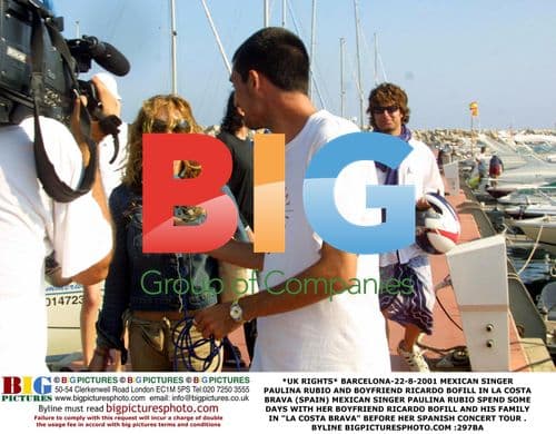 Paulina Rubio and boyfriend Ricardo Bofill in Spain