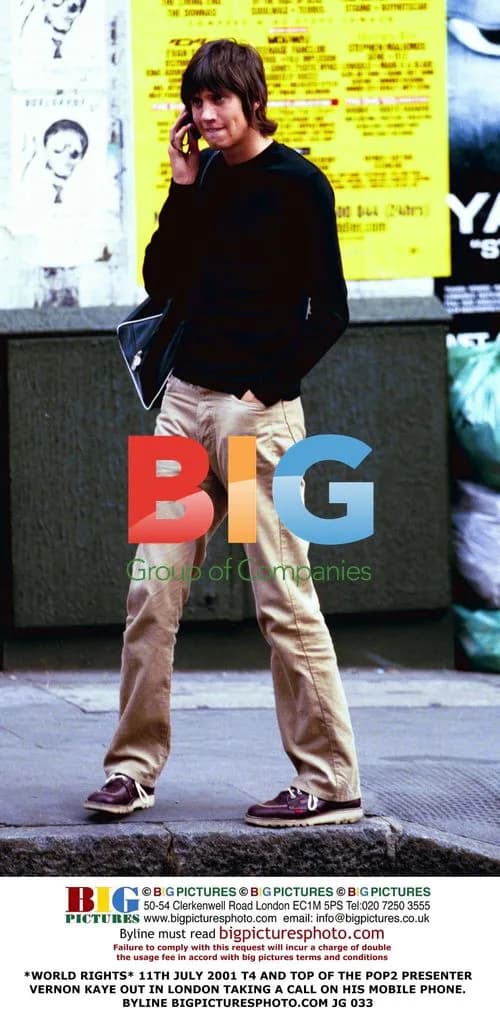 TV Presenter Vernon Kaye Out Taking Call
