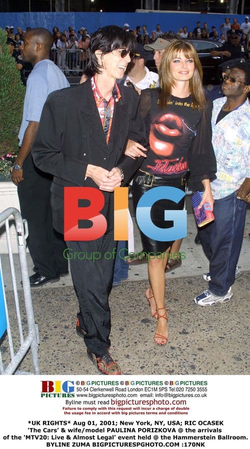 Ric Ocasek and Paulina Porizkova at MTV20 event