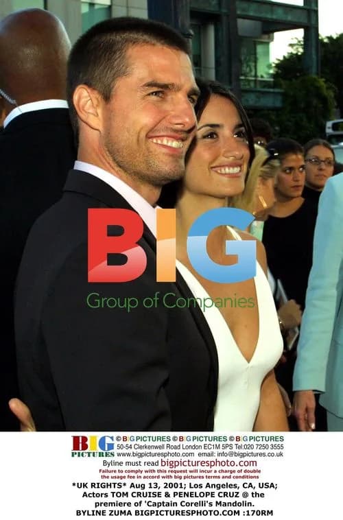 Tom Cruise & Penelope Cruz at 'Captain Corelli's Mandolin' Premiere