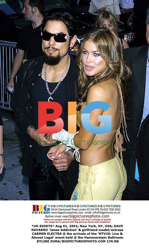 Dave Navarro and Carmen Electra at MTV event