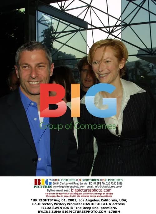 David Siegel and Tilda Swinton at 'The Deep End' premiere