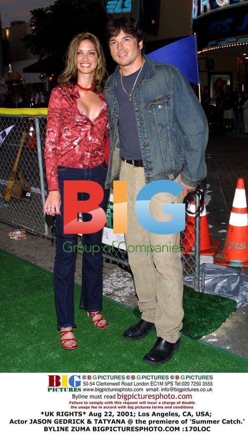 Jason Gedrick & Tatyana at 'Summer Catch' Premiere