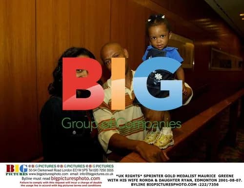 Maurice Greene and Family in Edmonton