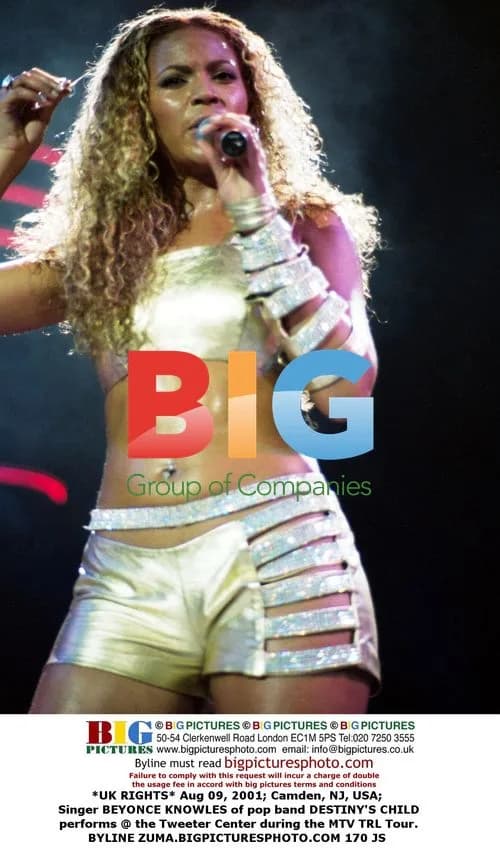 Beyonce Knowles performs at MTV TRL Tour