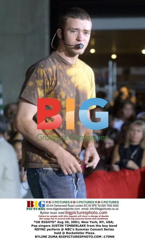 Justin Timberlake from NSYNC performs at NBC's Summer Concert
