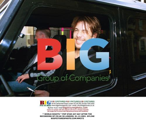 POP STAR JAY KAY IN LONDON AFTER CD:UK RECORDING