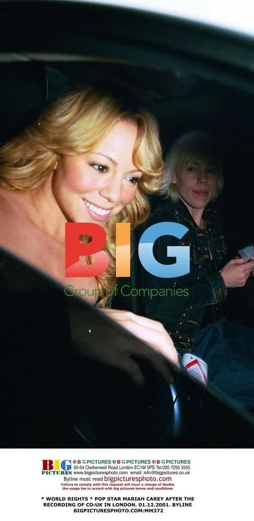 Mariah Carey Leaving CD:UK Recording in London