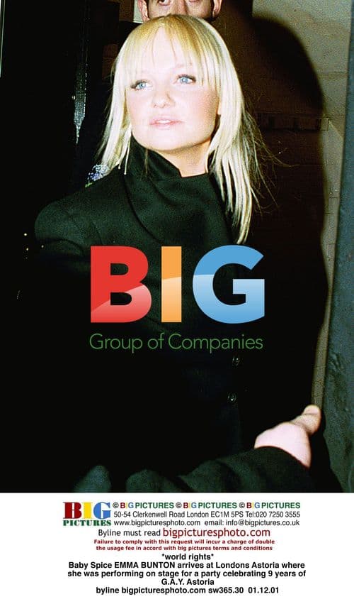 Baby Spice EMMA BUNTON at G.A.Y. party