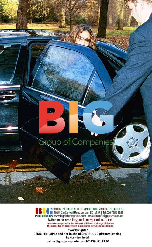 Jennifer Lopez and Chris Judd Leaving London Hotel