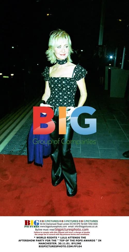 Lulu attends Top of the Pops Awards after-party