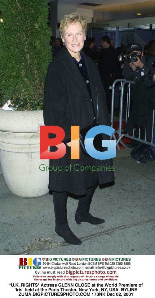 Glenn Close at 'Iris' Premiere