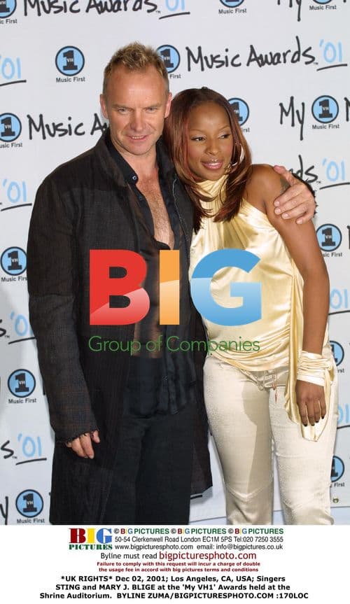 Sting and Mary J. Blige at 'My VH1' Awards