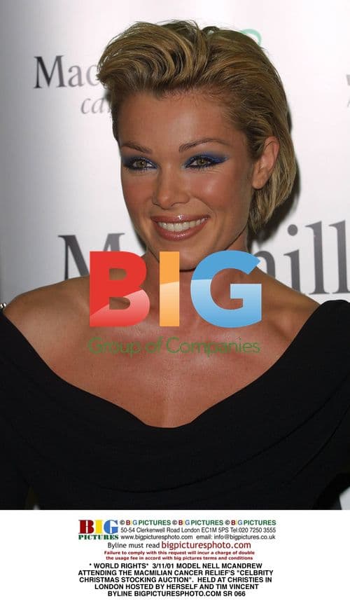 Nell McAndrew at Macmilian Cancer Relief Auction