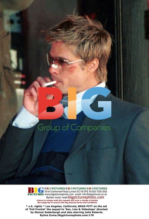 Brad Pitt on 'Full Frontal' set