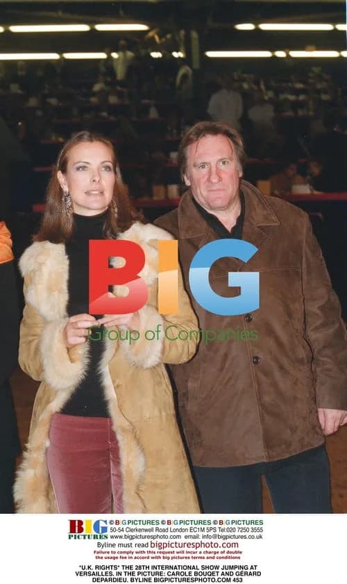 Carole Bouqet and Grard Depardieu at Show Jumping