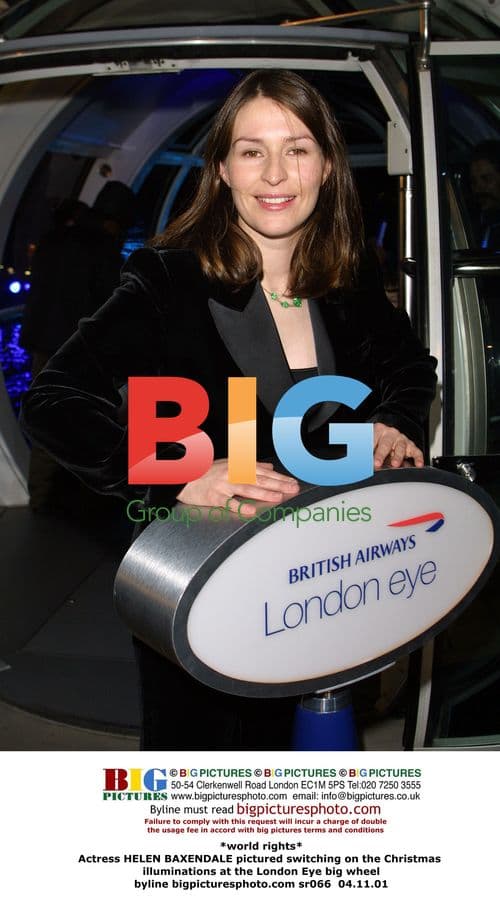 Helen Baxendale Switches on London Eye Lights