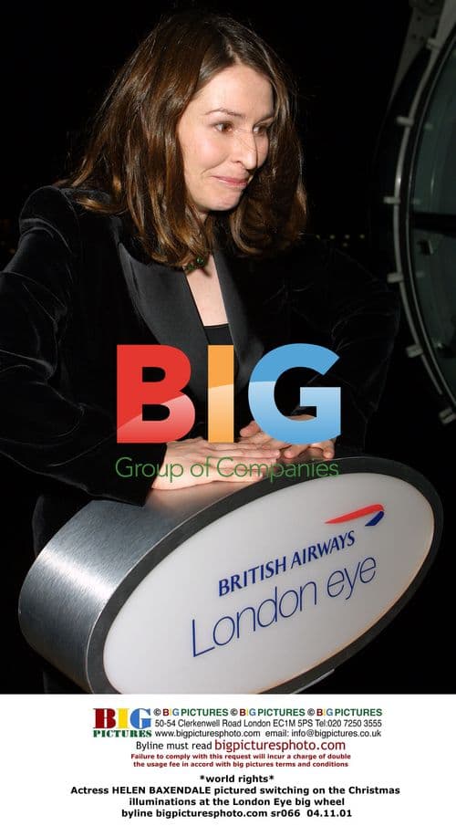 Actress Helen Baxendale Turns on London Eye Lights