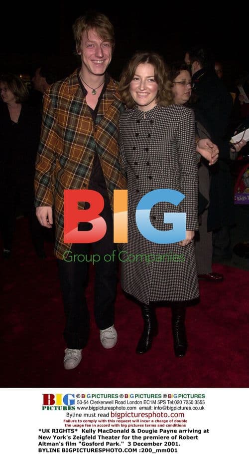 Kelly MacDonald & Dougie Payne at Gosford Park Premiere