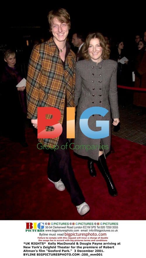 Kelly MacDonald & Dougie Payne at "Gosford Park" Premiere