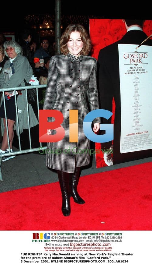 Kelly MacDonald at 'Gosford Park' Premiere